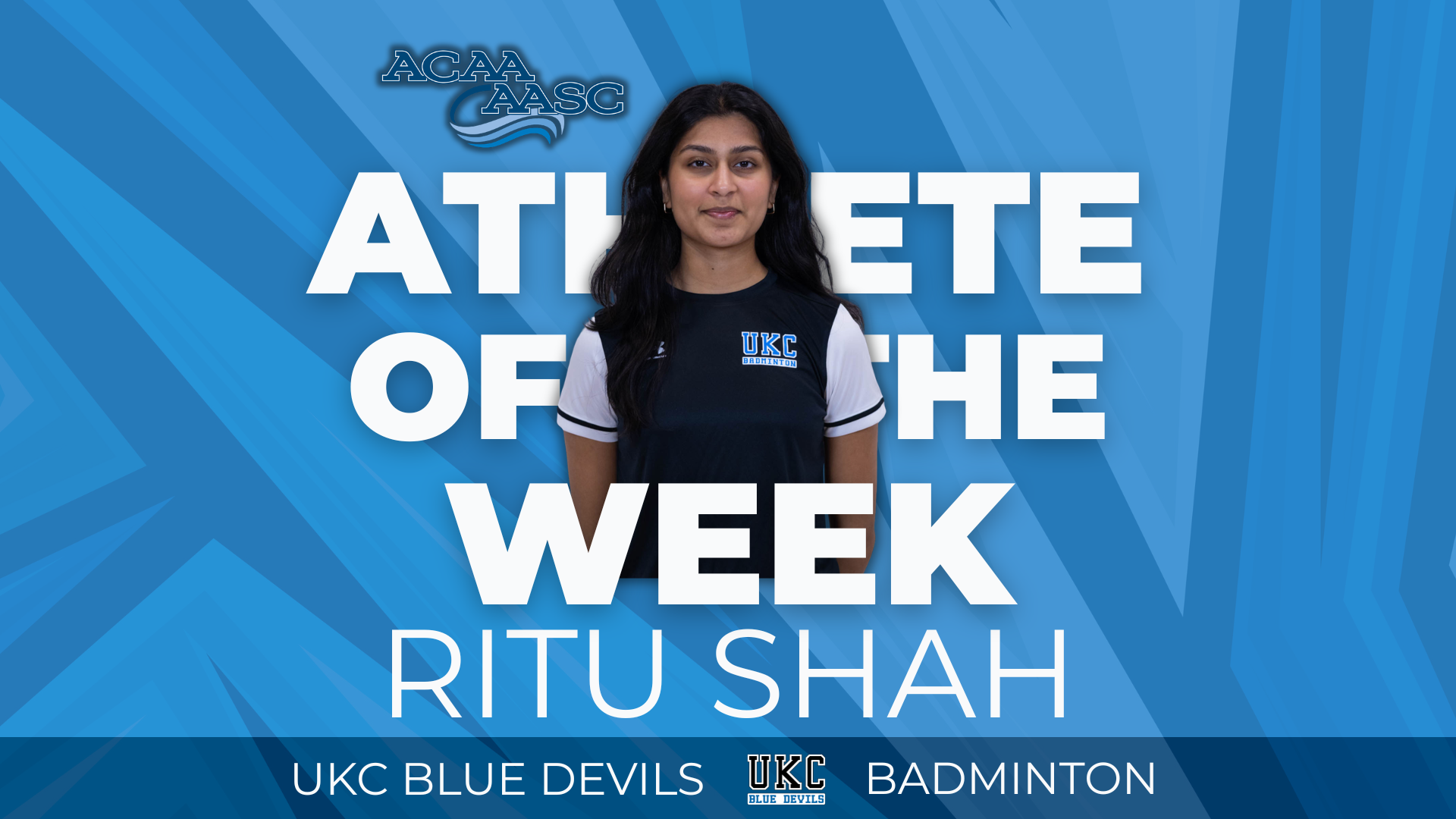 Ritu Shah, ACAA Athlete of the Week